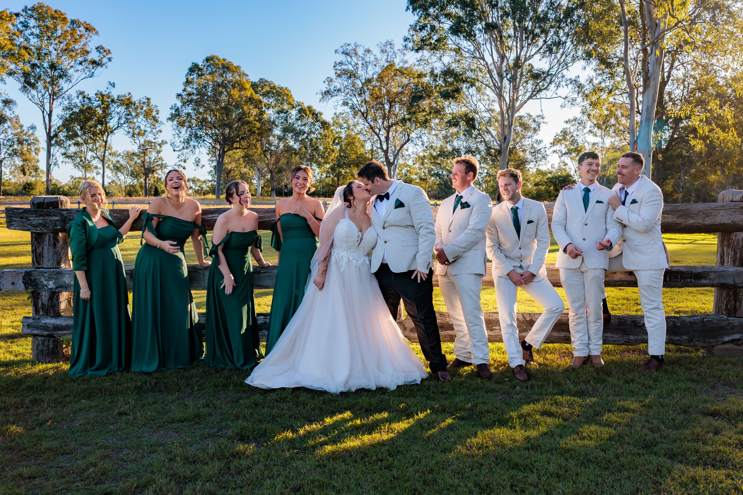 Wedding party , Wedding Photography, Bridal Party, country wedding venue Queensland