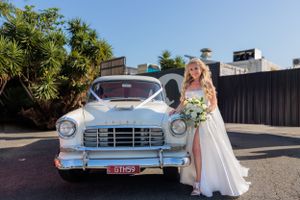 Wedding Photography Bride with Car