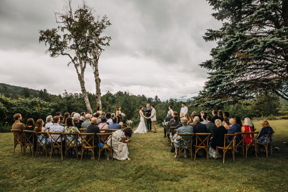 intimate wedding in the mountains