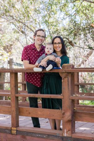 Family session in Irvine with one year old