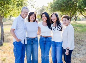 Senior session with mom and grandparents in Ladera Ranch
