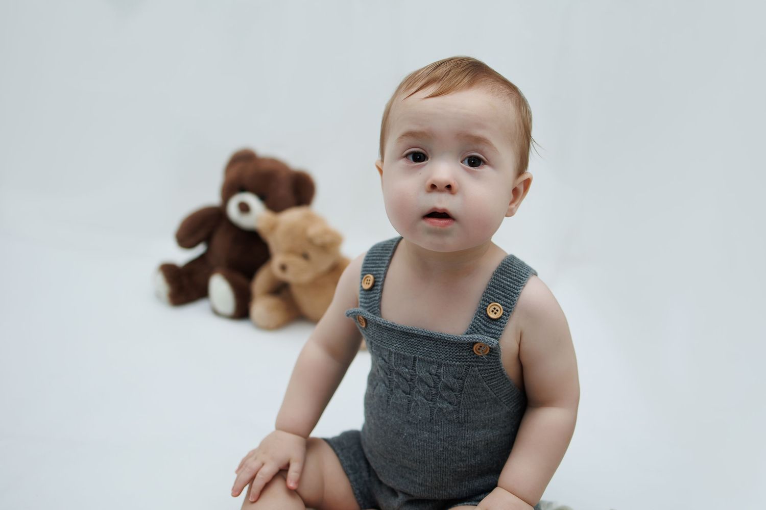 baby boy and teddy sitter session Tameside photographer photography