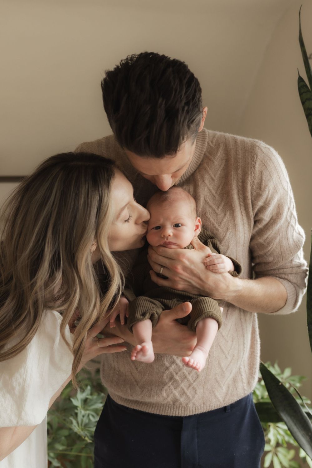 in-home lifestyle newborn photographer session in Columbia Missouri