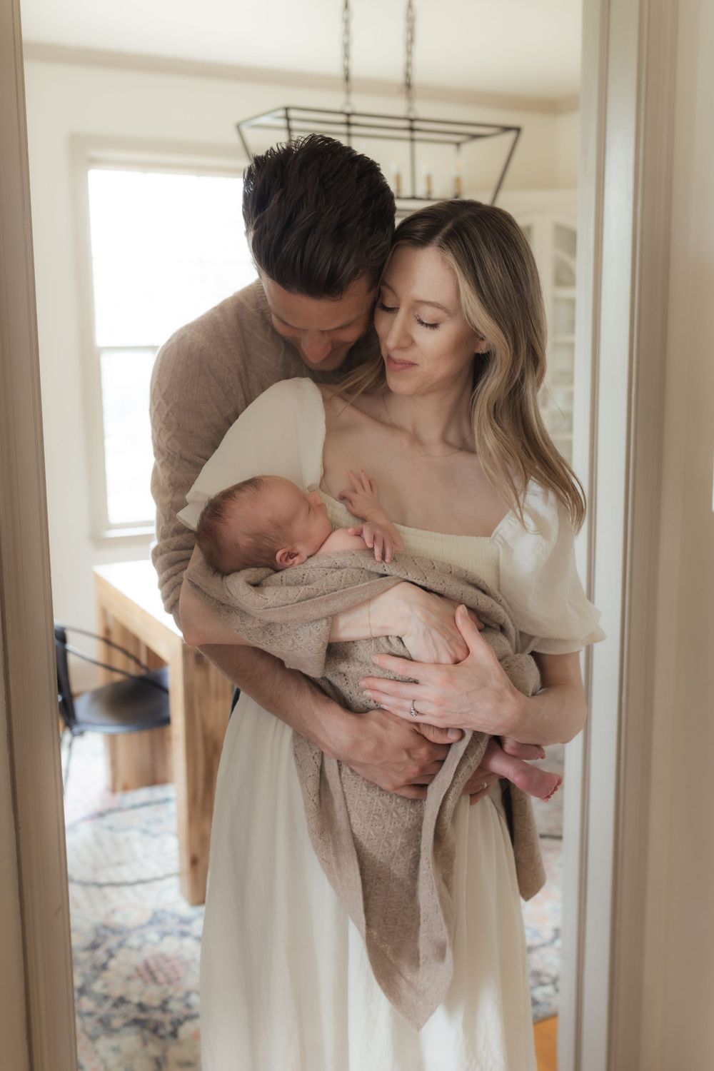 in-home lifestyle newborn photographer session in Columbia Missouri