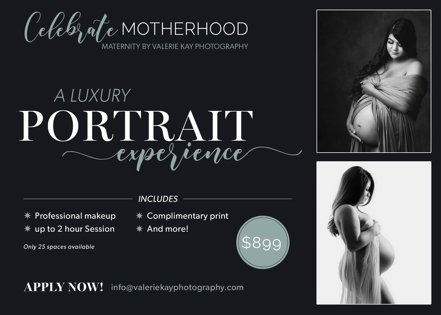 Austin luxury maternity portrait experience