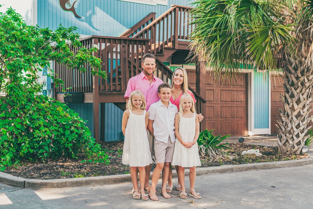 A family of five in Rockport, Texas