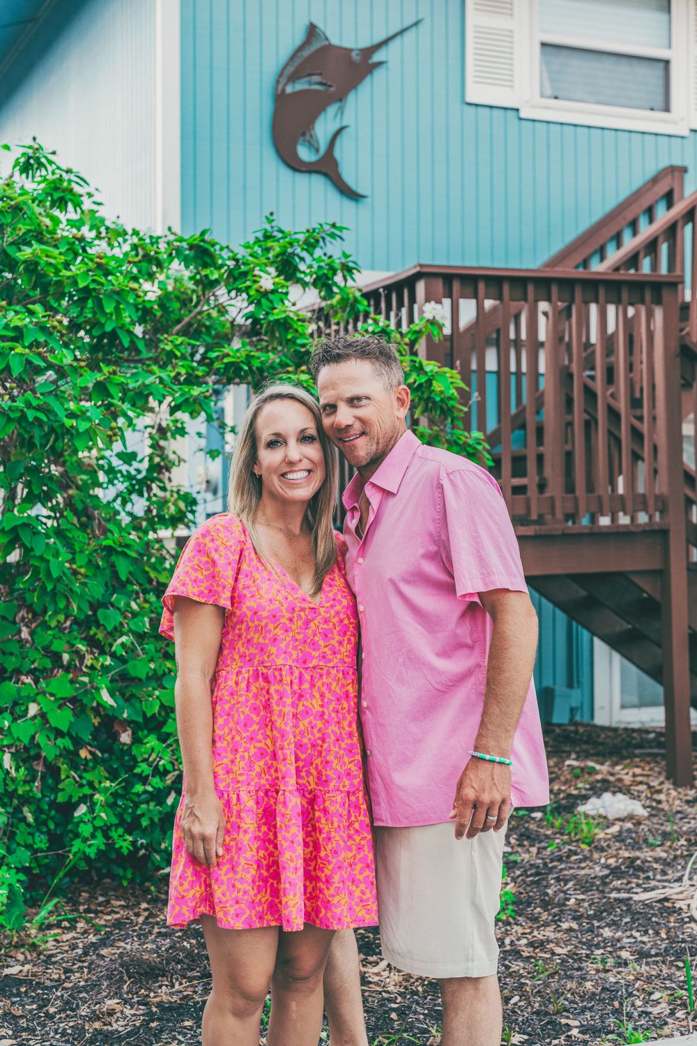 Husband and wife and Rockport, Texas