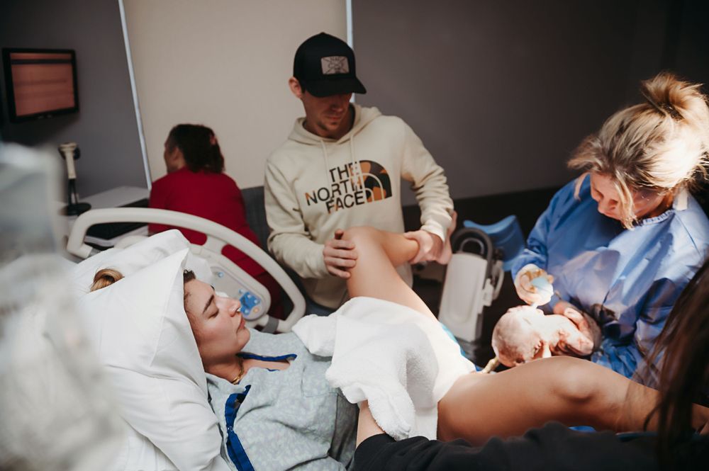 Mother giving birth at NMC