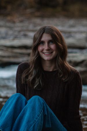 a girl smiling
