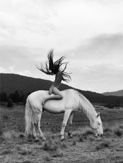 black and white art print, boho girl wall art, horse photography print, equestrian wall decor, bohemian art print, monochrome wall art, girl