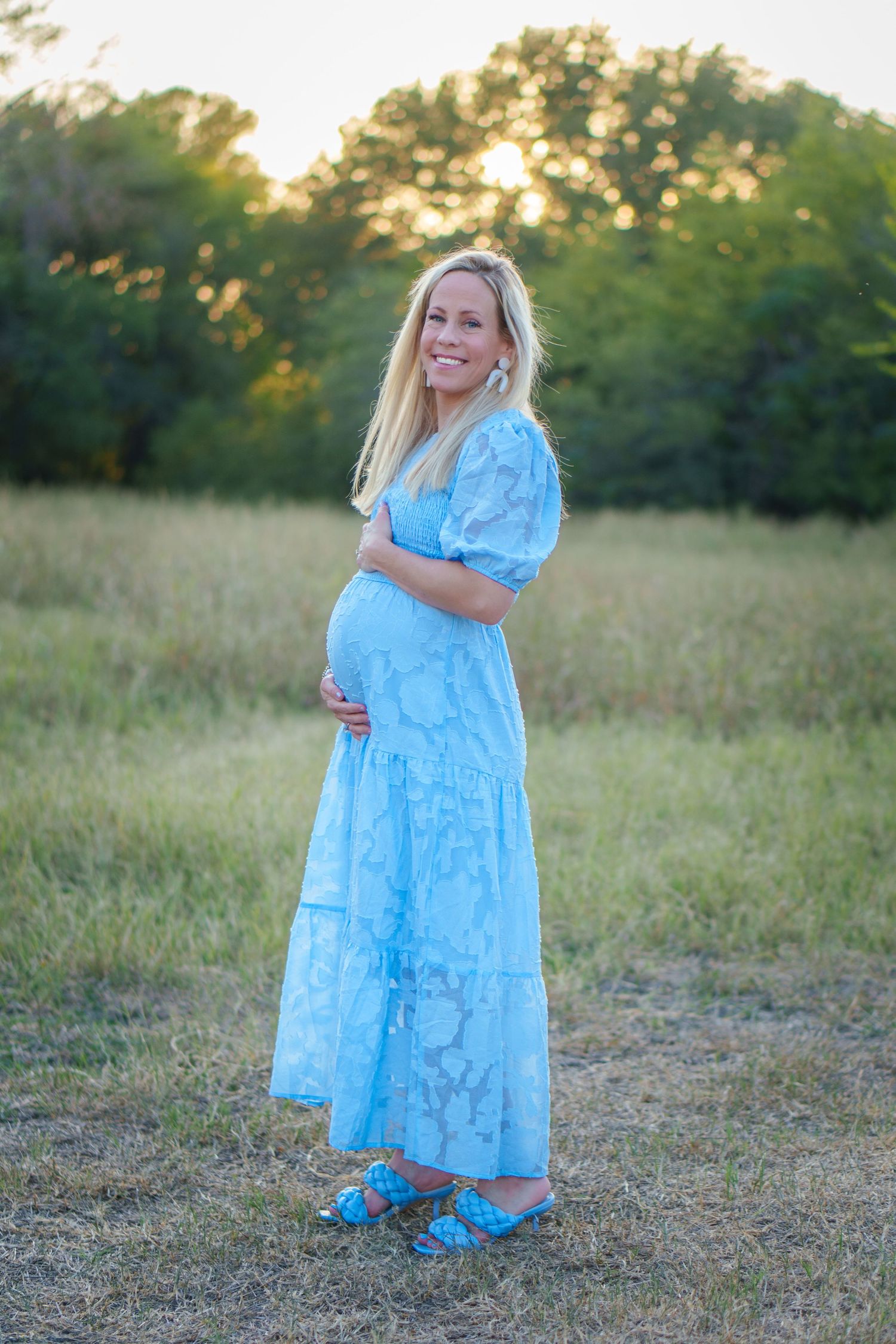 maternity photo session fall family mini baby boy shoes expecting husband love Keller town Center TX sunset expecting growing family big sis
