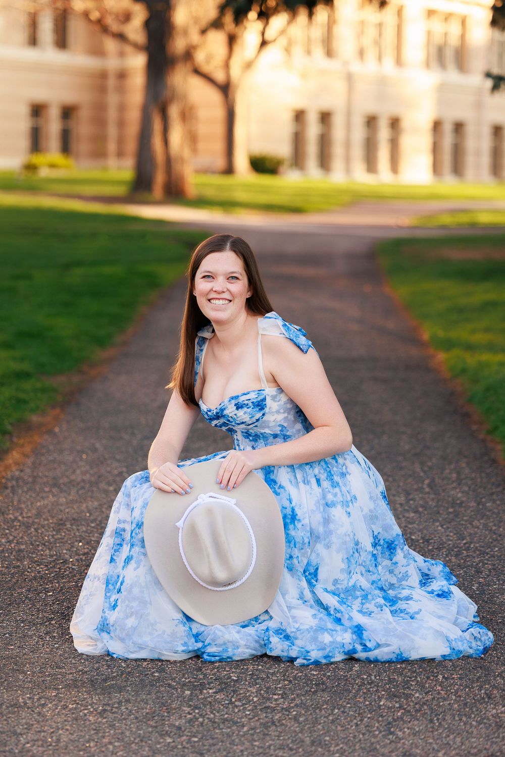 College gradaute elegant pose