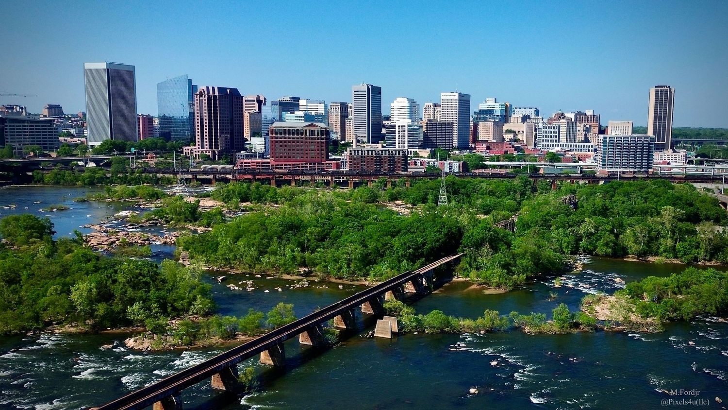 Richmond VA Skyline Drone