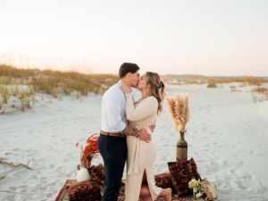 Boho Beach Engagement Session | Wilmington Engagement Photographer