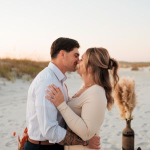 Boho Beach Engagement Session | Wilmington Engagement Photographer