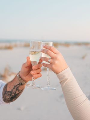 Boho Beach Engagement Session | Wilmington Engagement Photographer