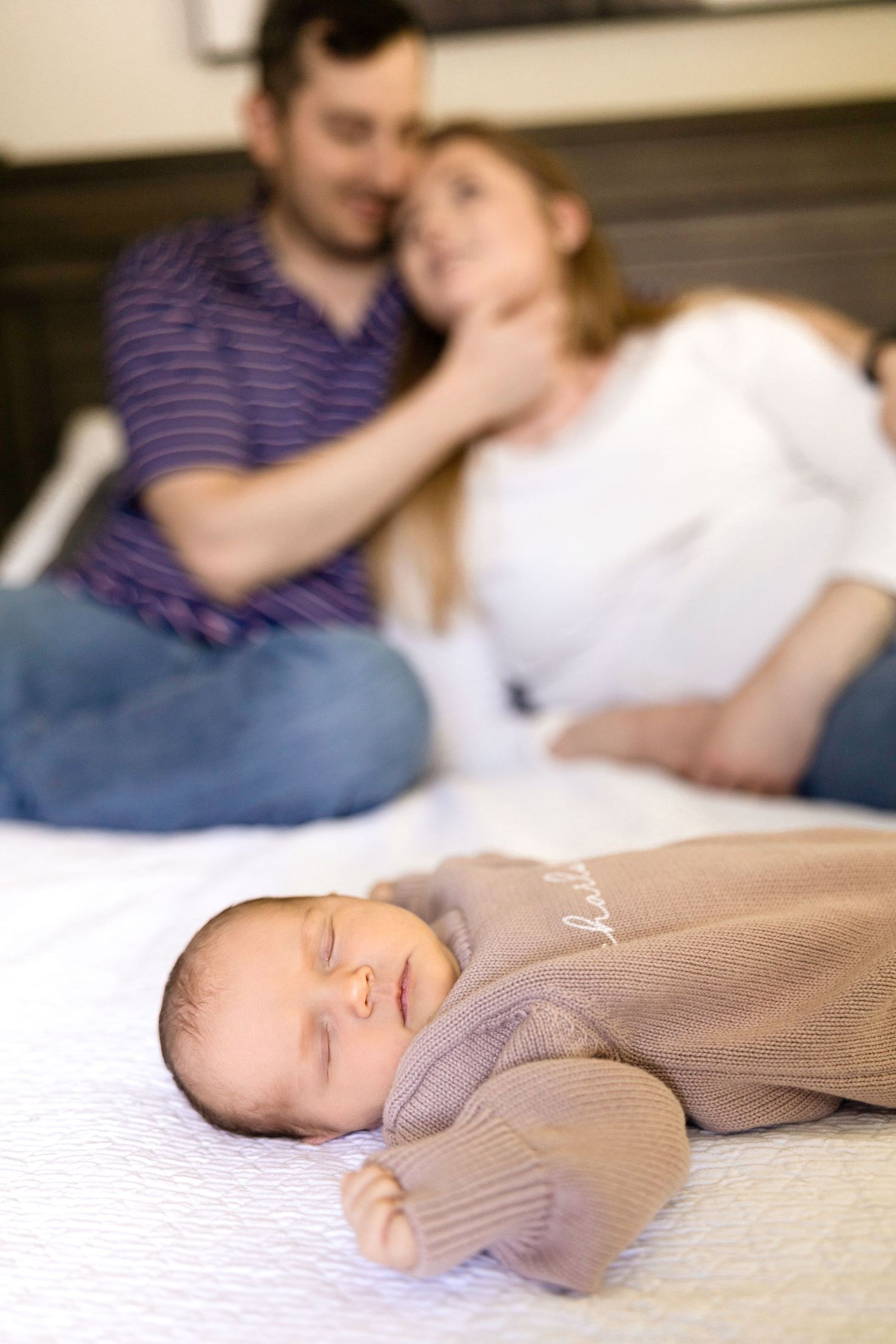 A peaceful nursery scene with soft natural lighting and gentle shadows.