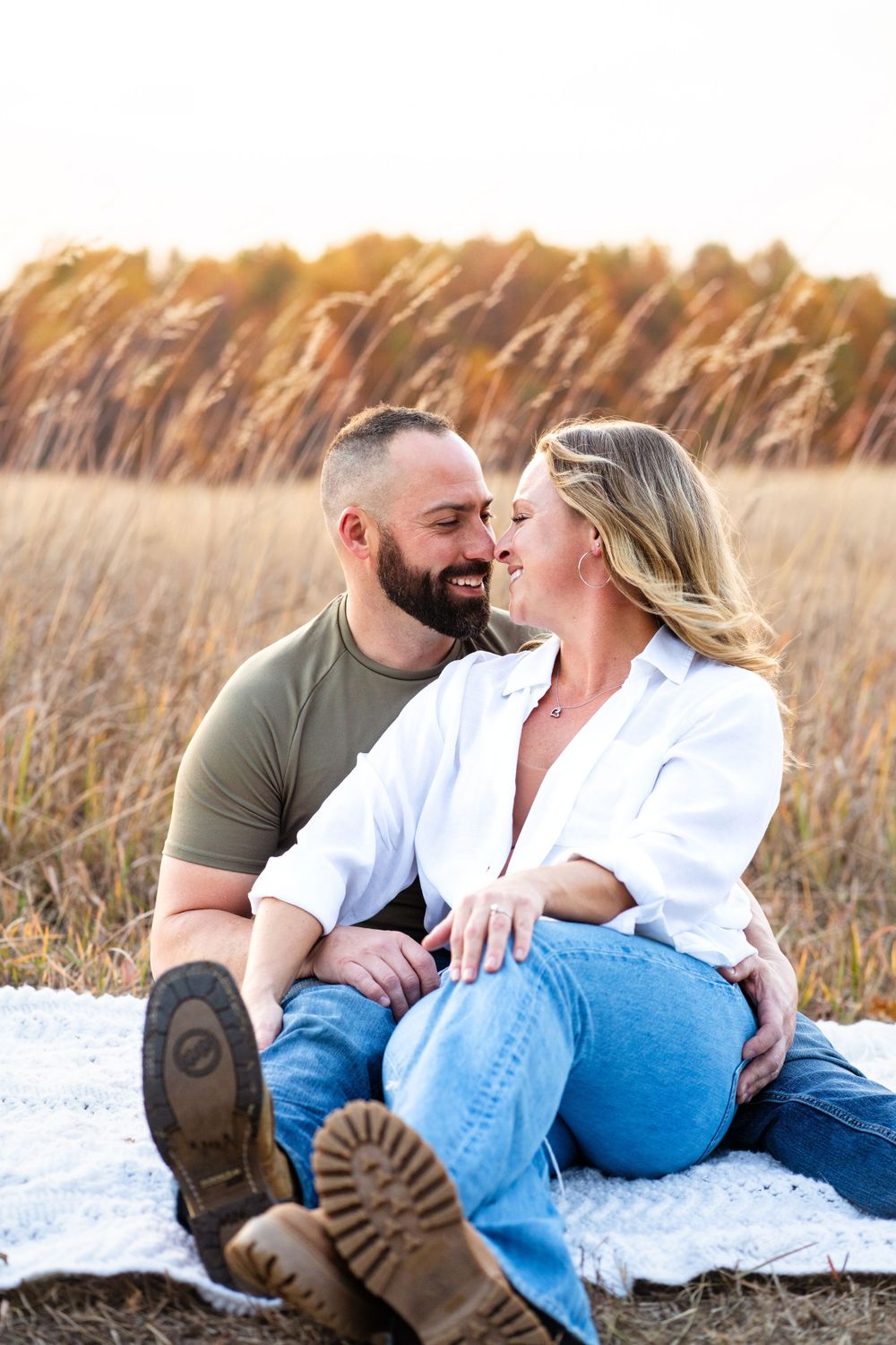 Erie, Pennsylvania couples portrait session at Erie Bluffs State Park