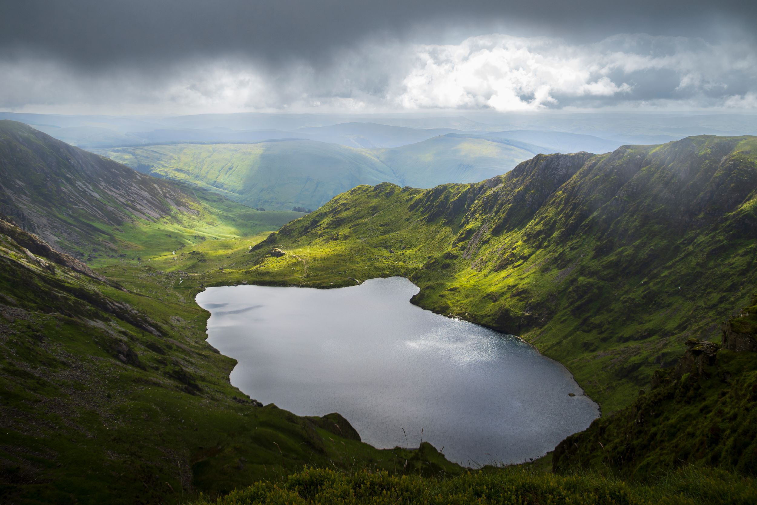 Views of the lake from Cadair Idris