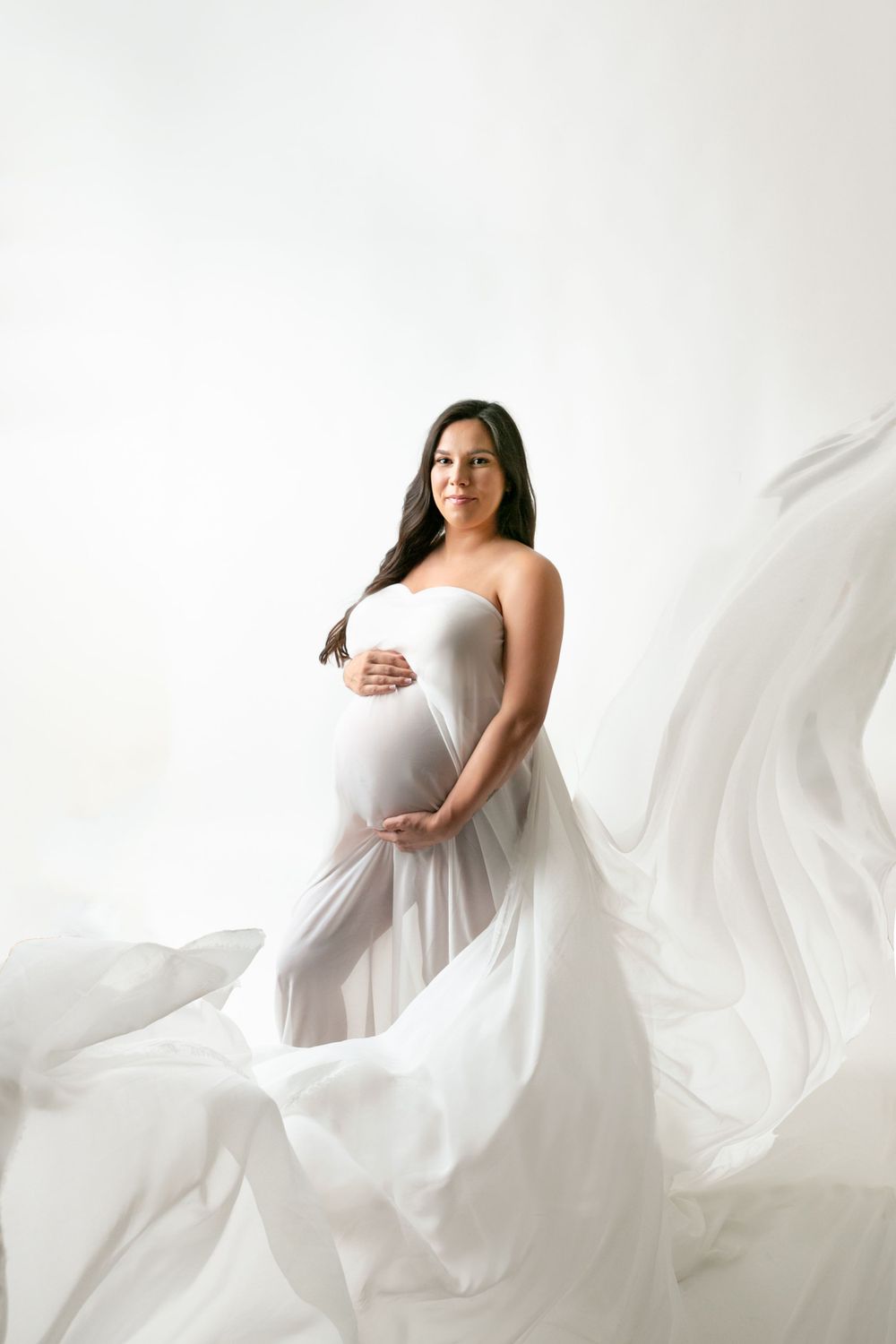 Orlando Maternity Photography, flowy fabric maternity outfit idea, Sanford Maternity Photography