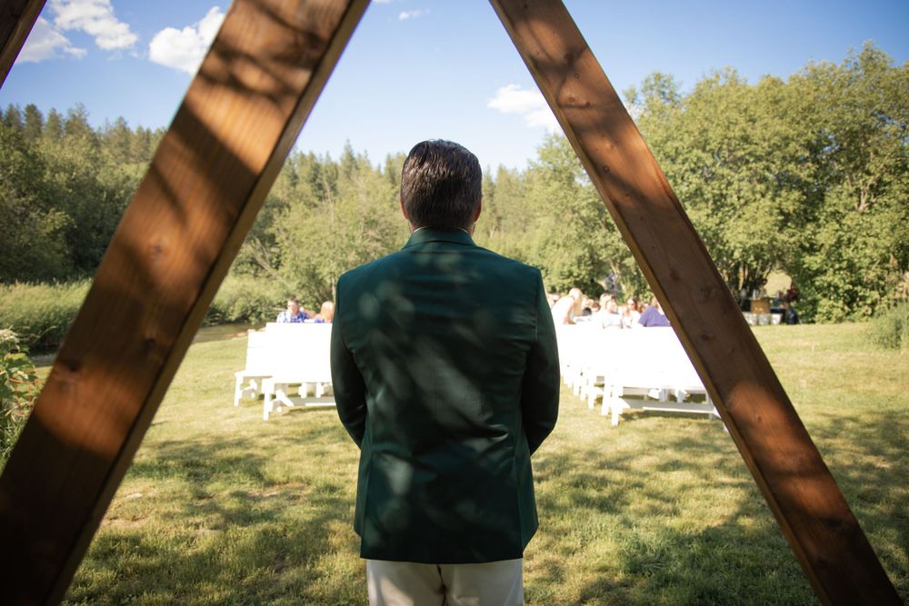 ceremony POV spokane washington wedding