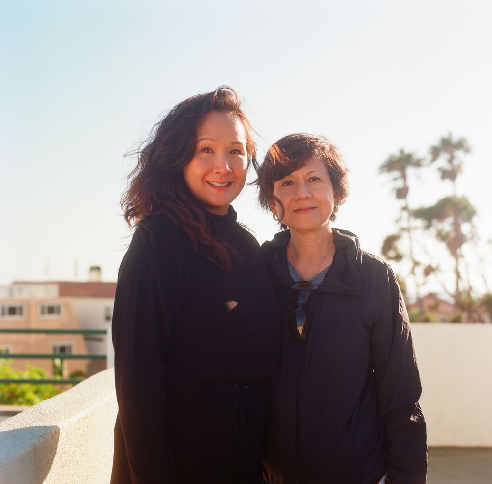 a rooftop portrait, on film