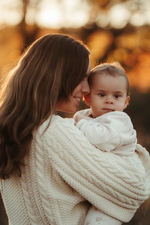 Mamma med sin dotter