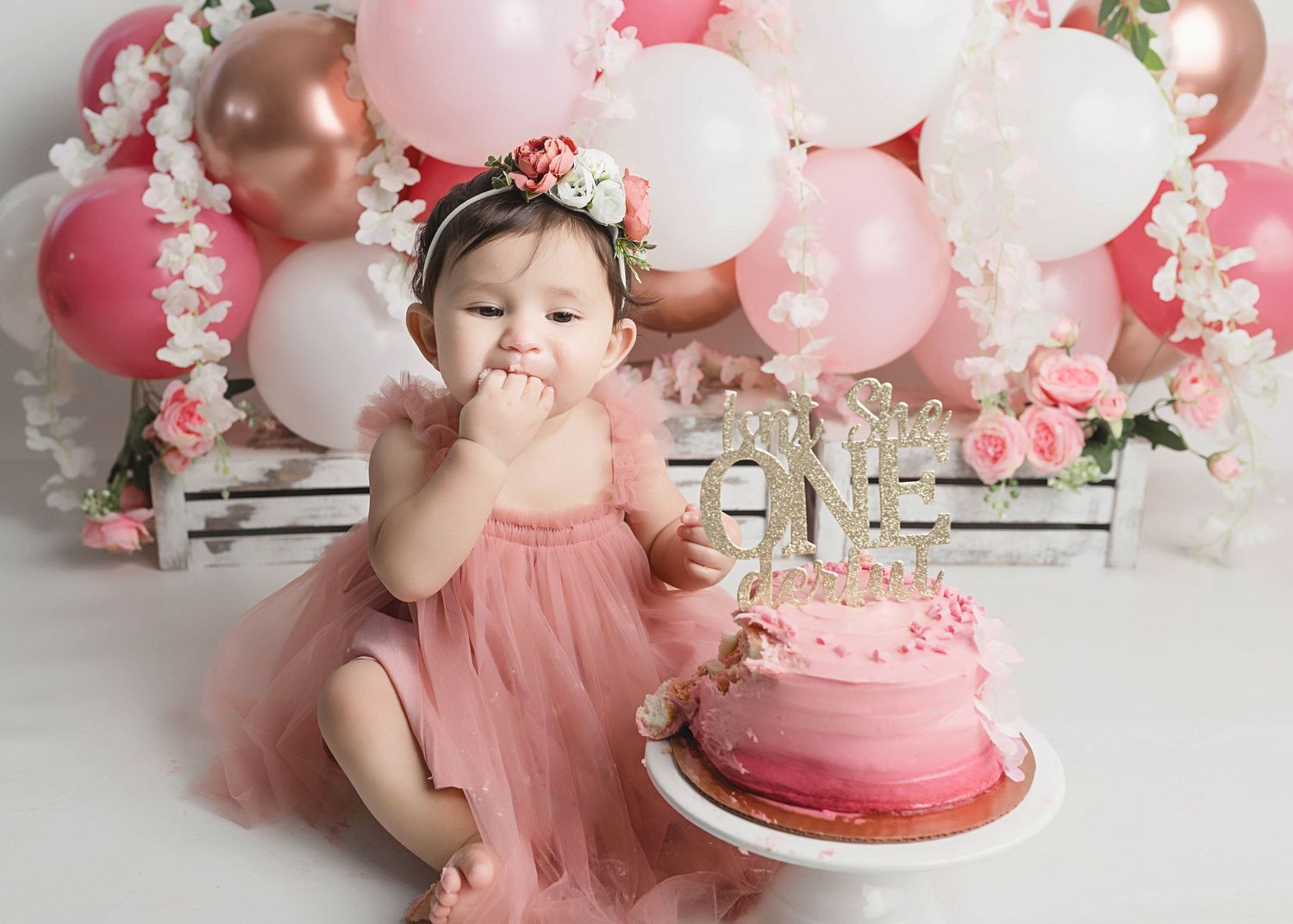 San Antonio One Year Cake Smash Photographer