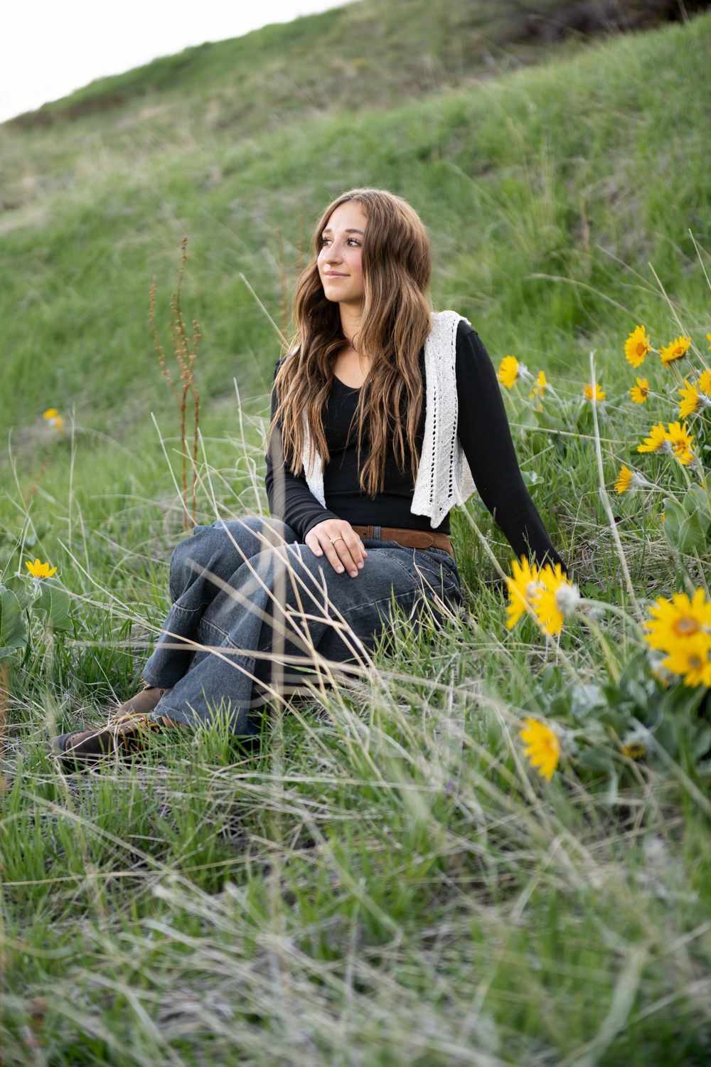 Wildflower high school senior photoshoot