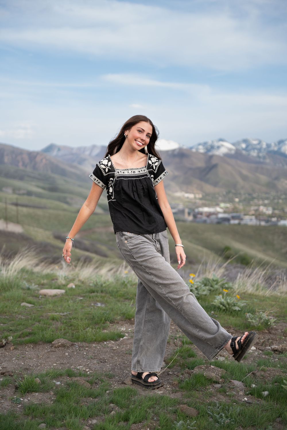 Playful senior photograph
