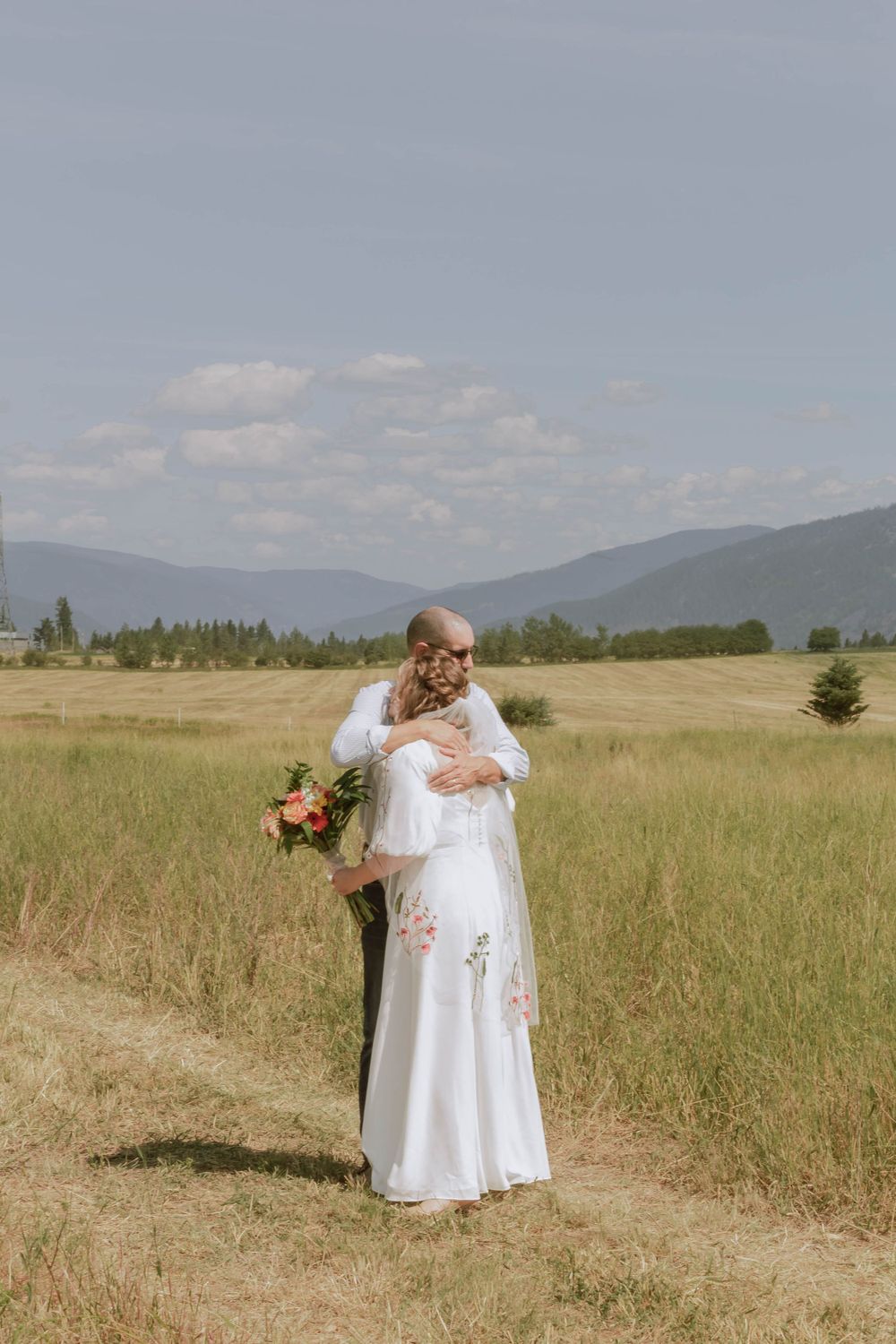Bonners Ferry Northern Idaho Outdoor Wedding Father Daughter First Look