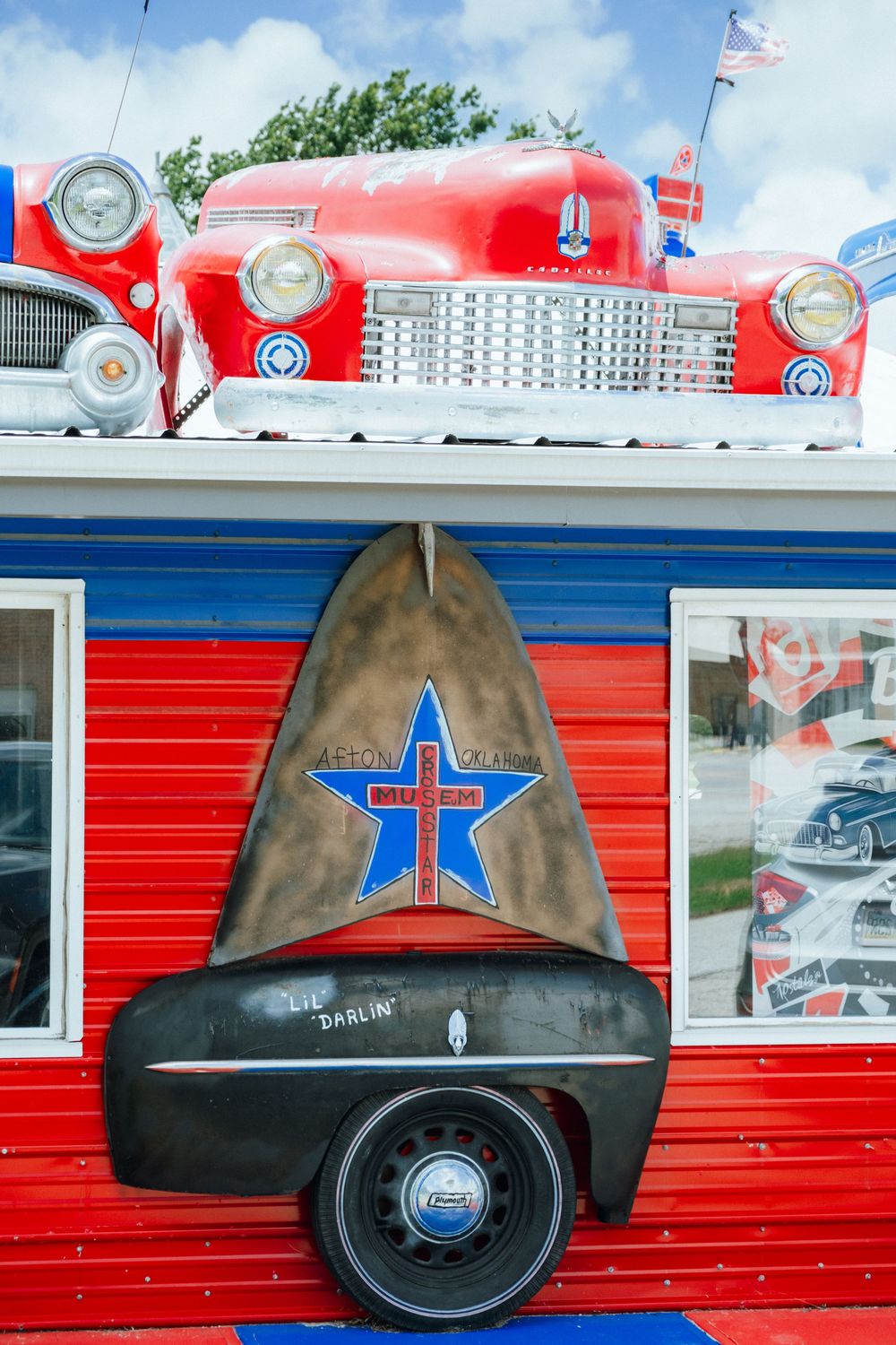 Crosstar Flag and Tag Museum of Afton, Oklahoma on Route 66. June 11, 2026.