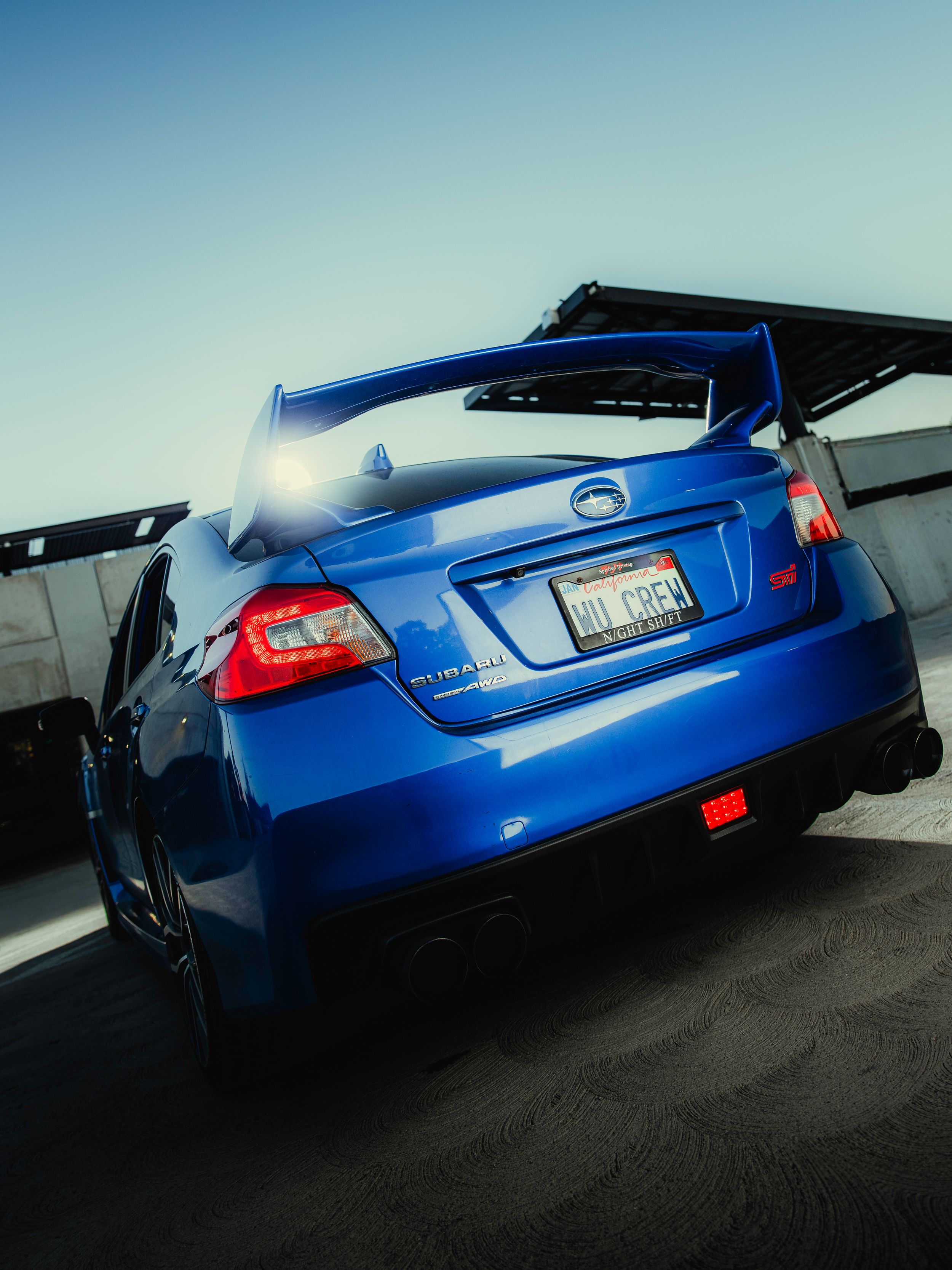 2021 Subaru STI in World Rally Blue