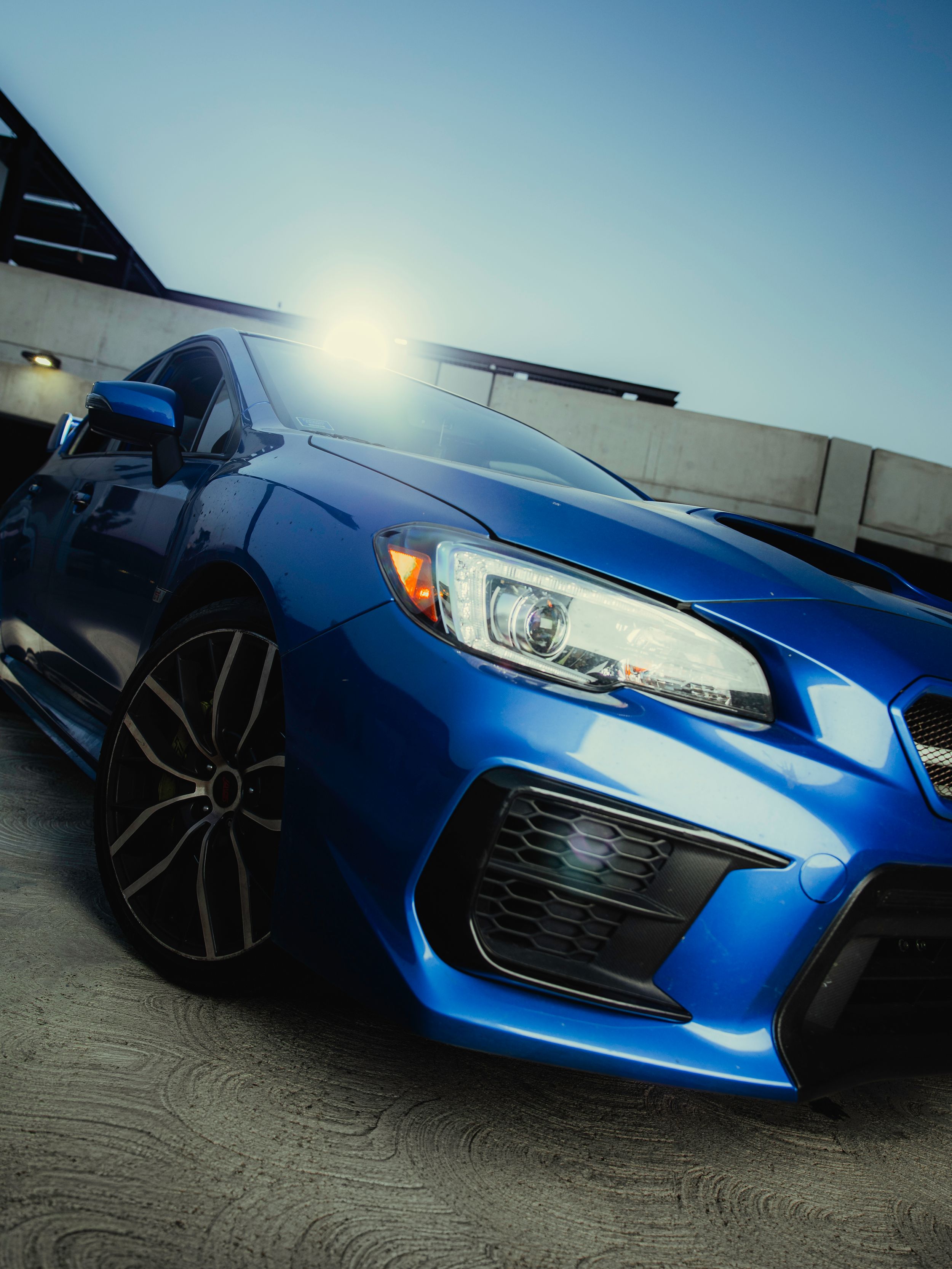 2021 Subaru STI in World Rally Blue