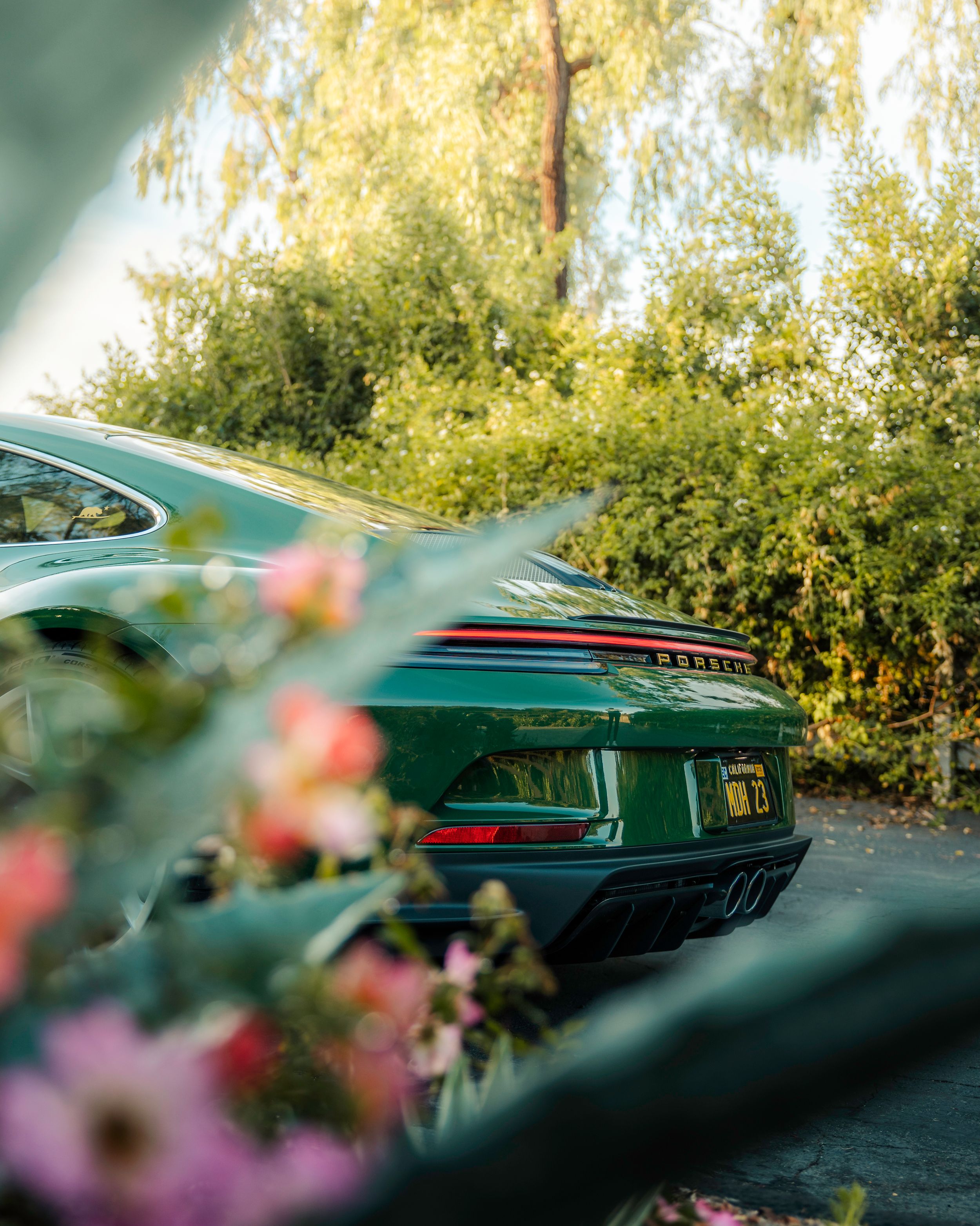 Porsche 911 S/T on an early morning.