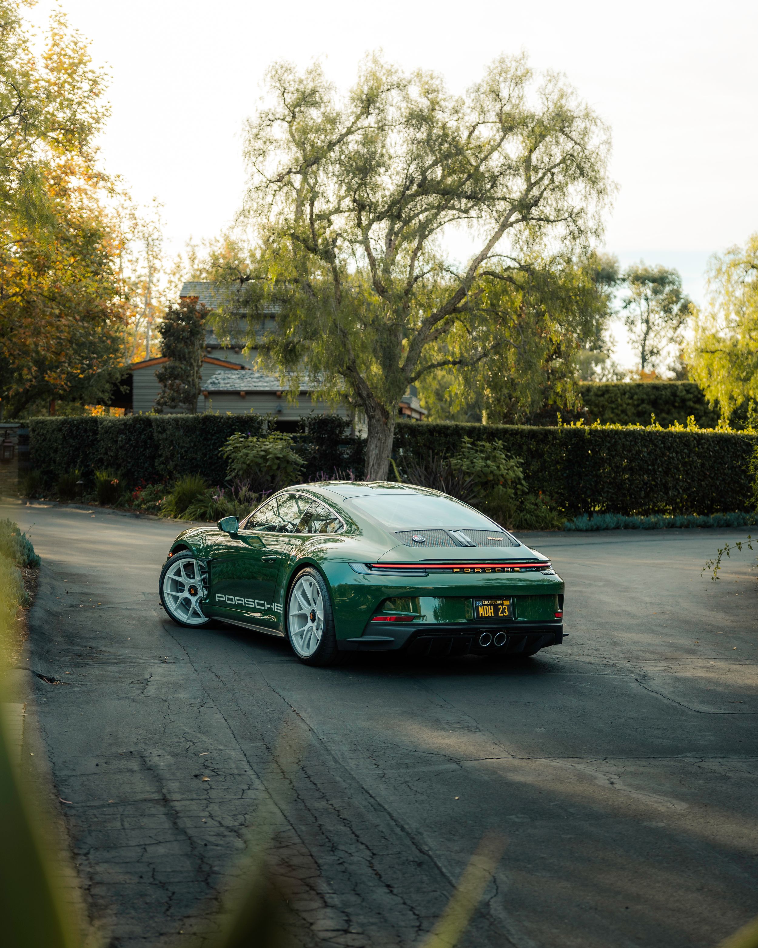 Porsche 911 S/T on an early morning.