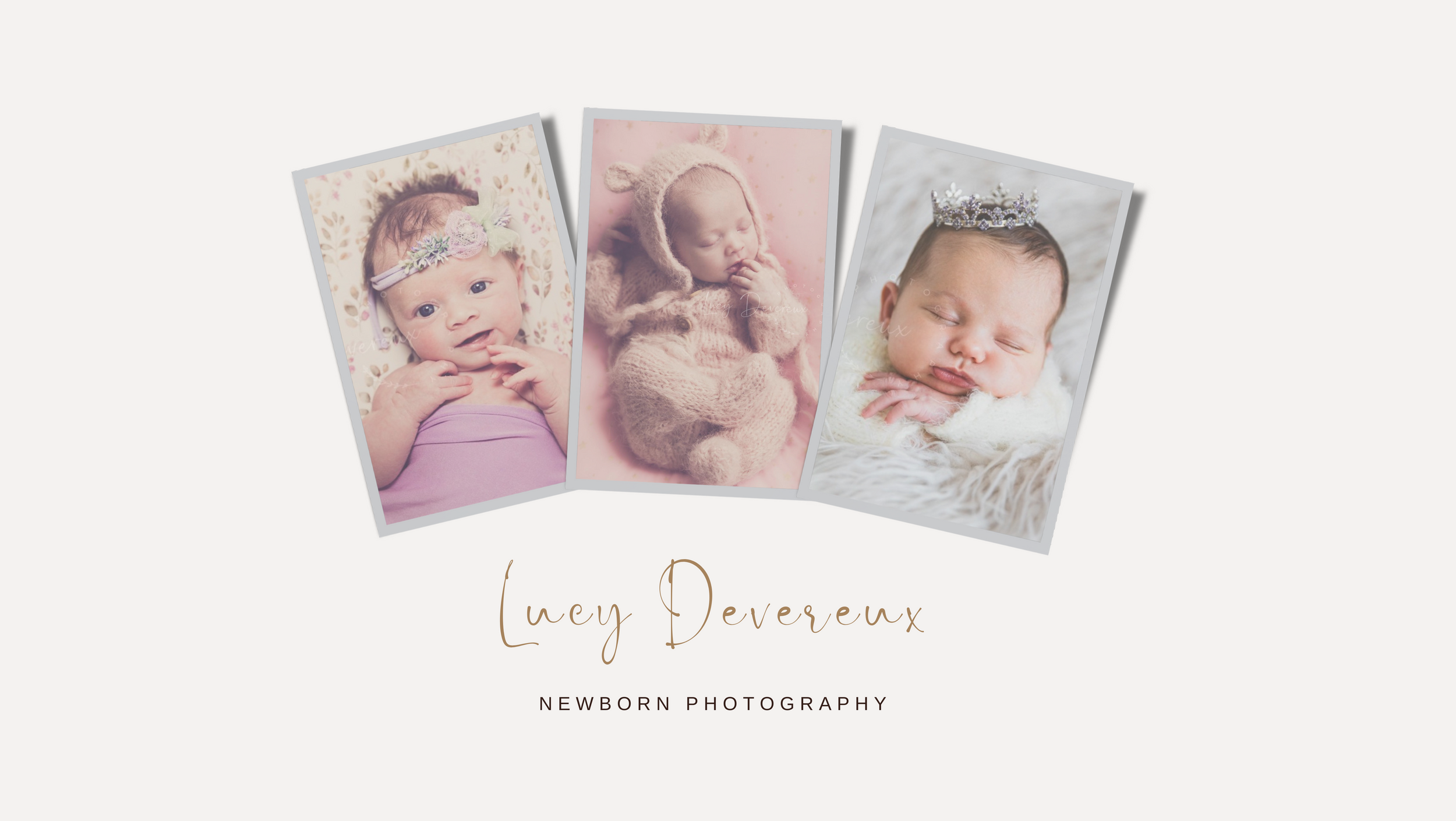 Newborn Photography. North Wales. Natural light Studios. Portraits. Three little cuties! Banner.