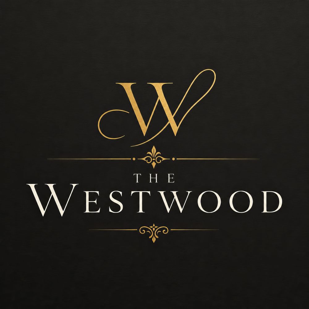 The Westwood logo featuring an ornate gold letter W with elegant serif typography on a dark background.