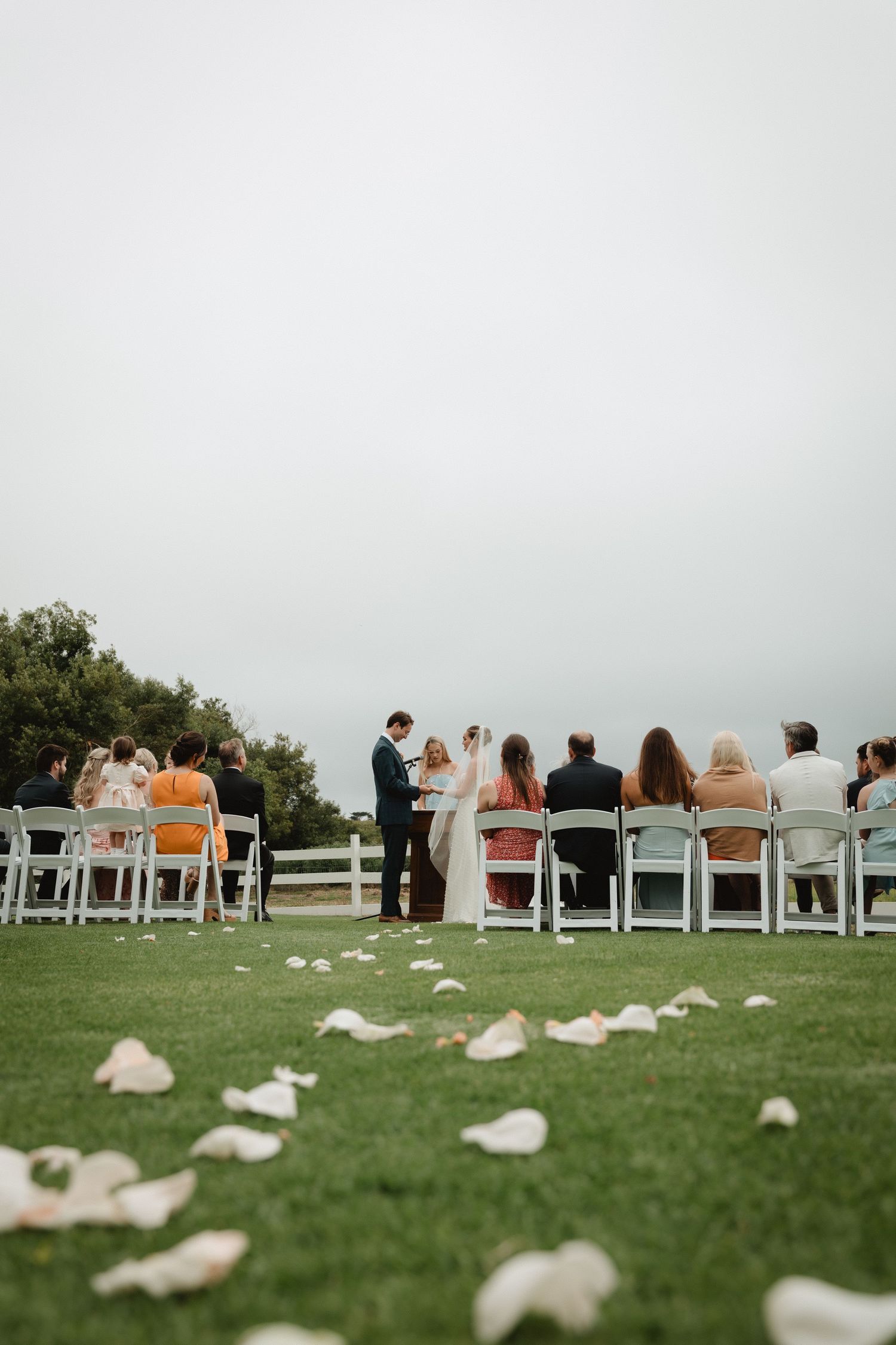 Carmel Micro Wedding ceremony at mission ranch inn