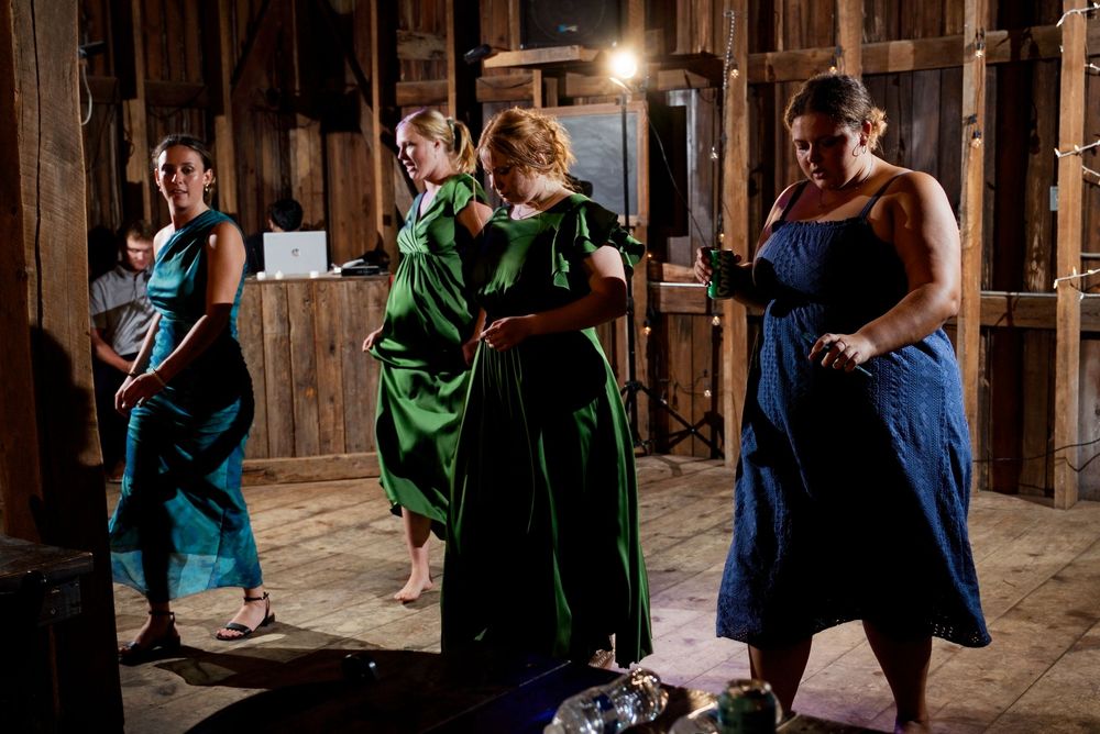 Line dancing at The Centennial Barn in Wayland, MI