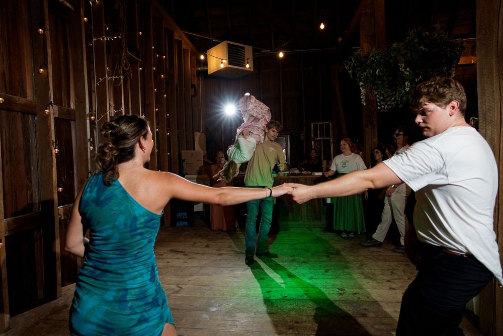 Swing dancing at The Centennial Barn in Wayland, MI