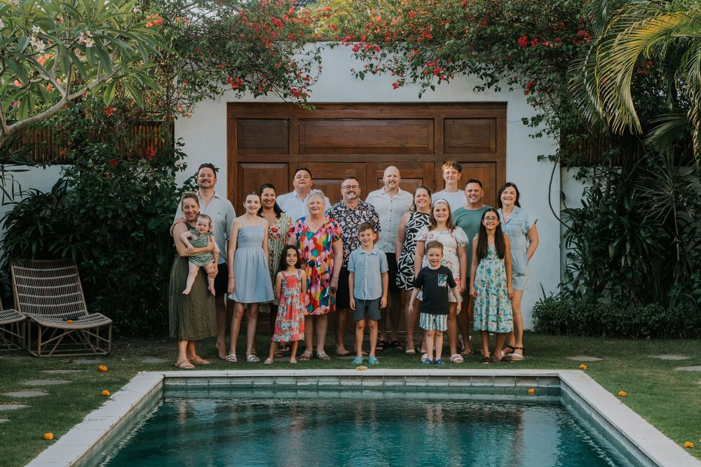 Family photography at Villa Bagera Estate Seminyak Bali