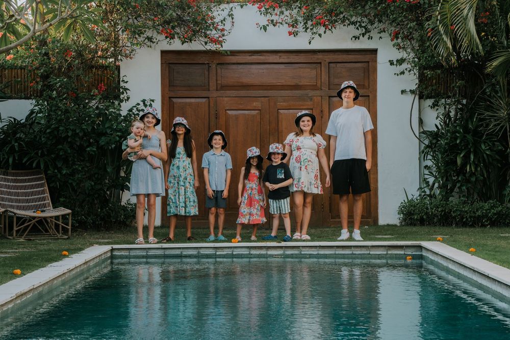 Family photography at Villa Bagera Estate Seminyak Bali