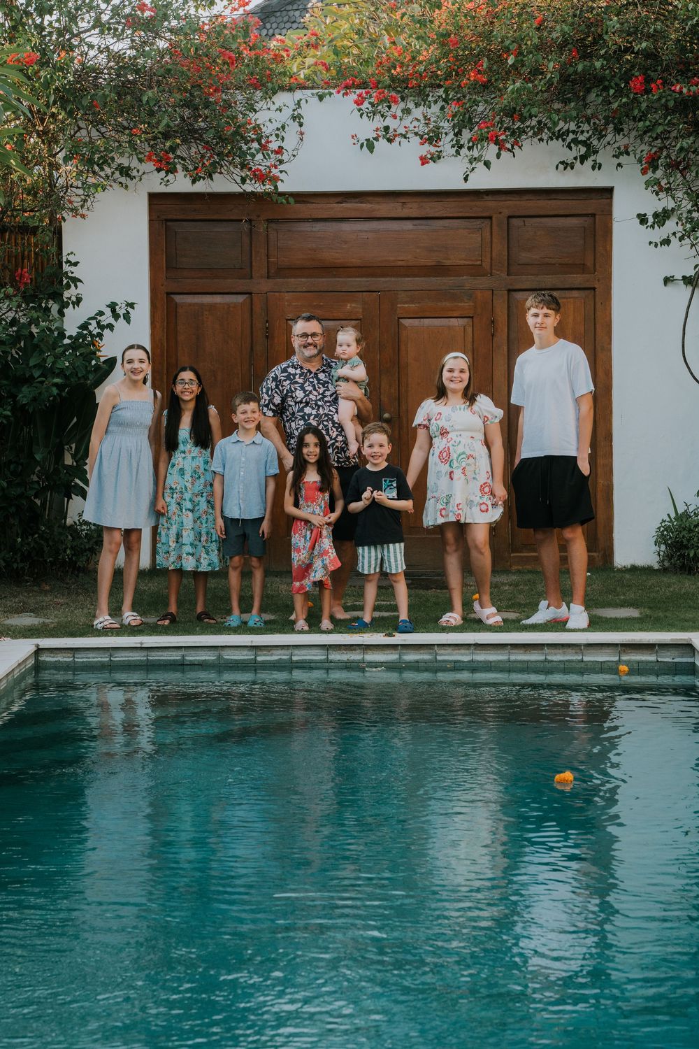 Family photography at Villa Bagera Estate Seminyak Bali