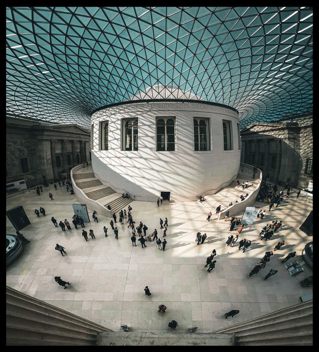 Atrium of The British Museum, London.