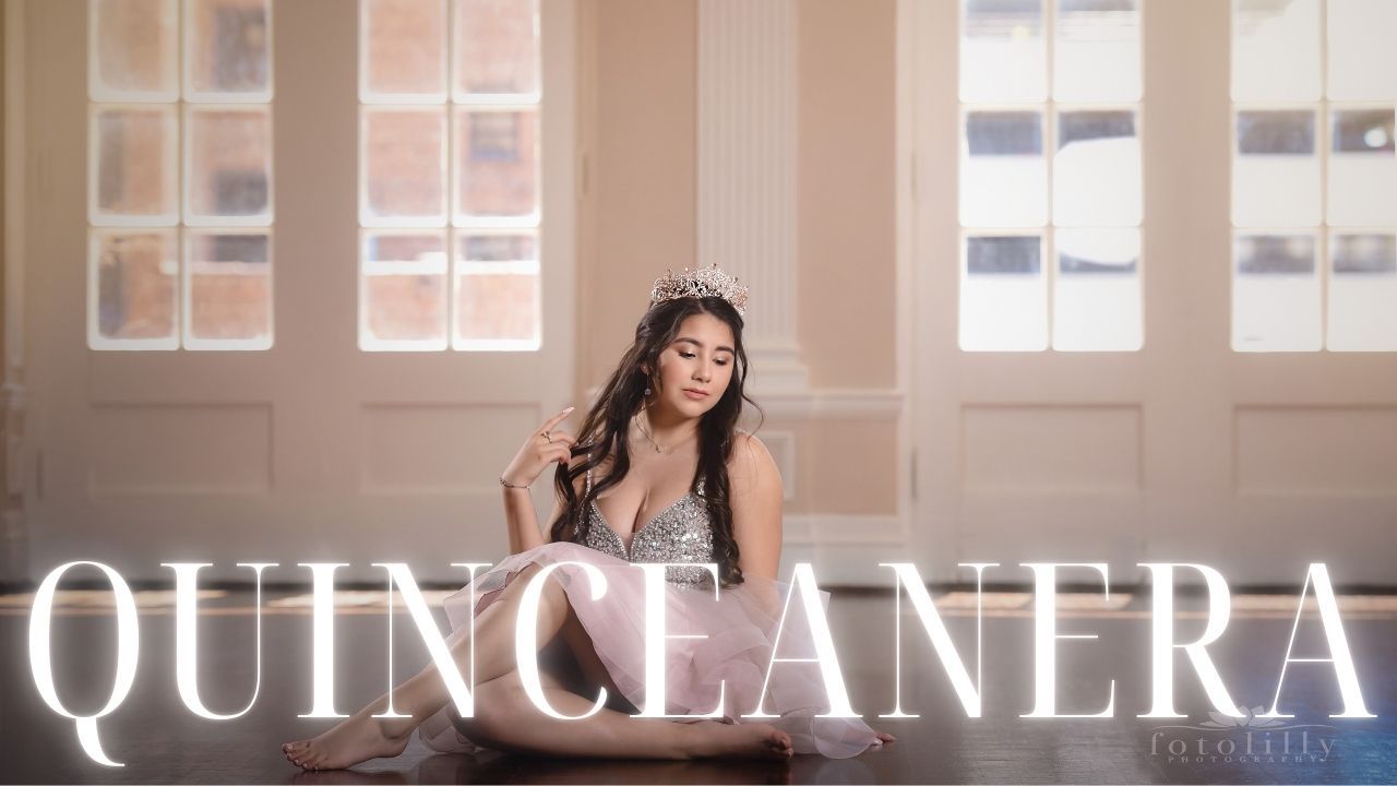 Fort Worth quince photography and videography for elegant quinceañera celebrations featuring creative portraits, cinematic storytelling DFW