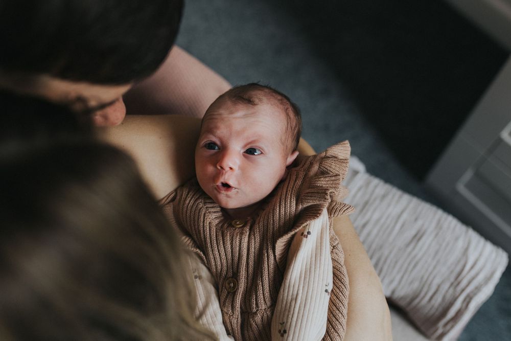 At home newborn photography session newborn baby