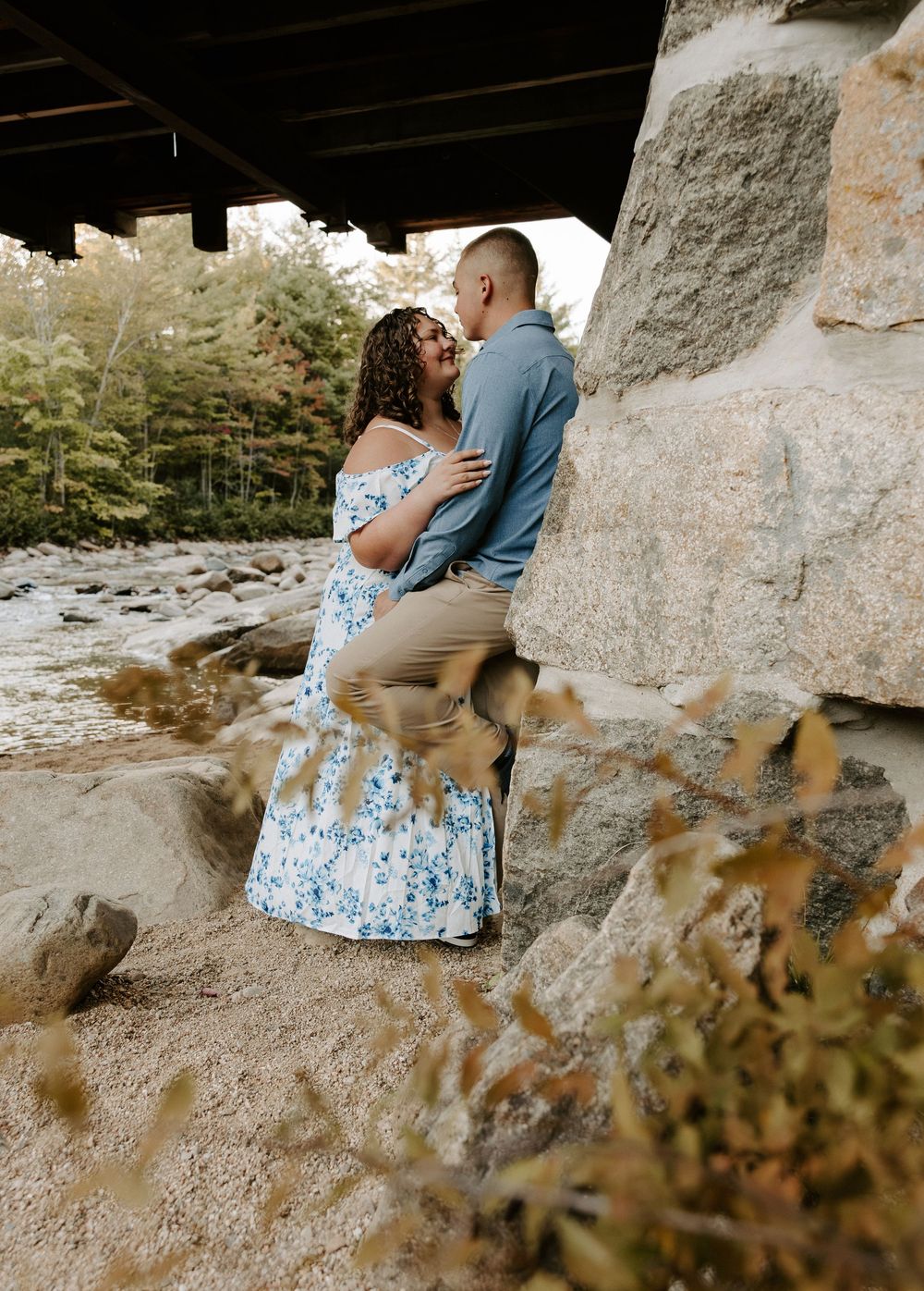 Engagement photo session in New Hampshire.