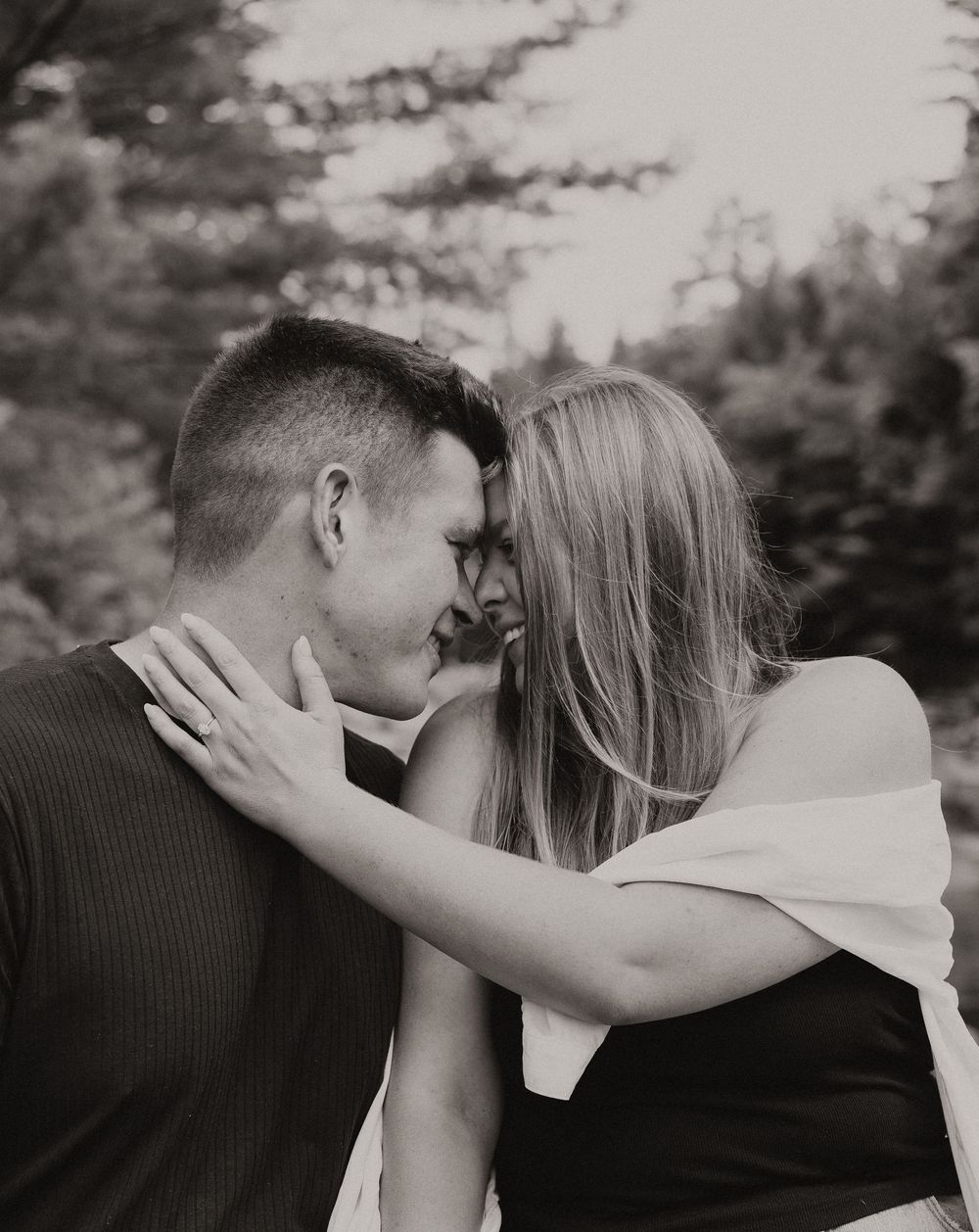 Engagement photo session in New Hampshire.