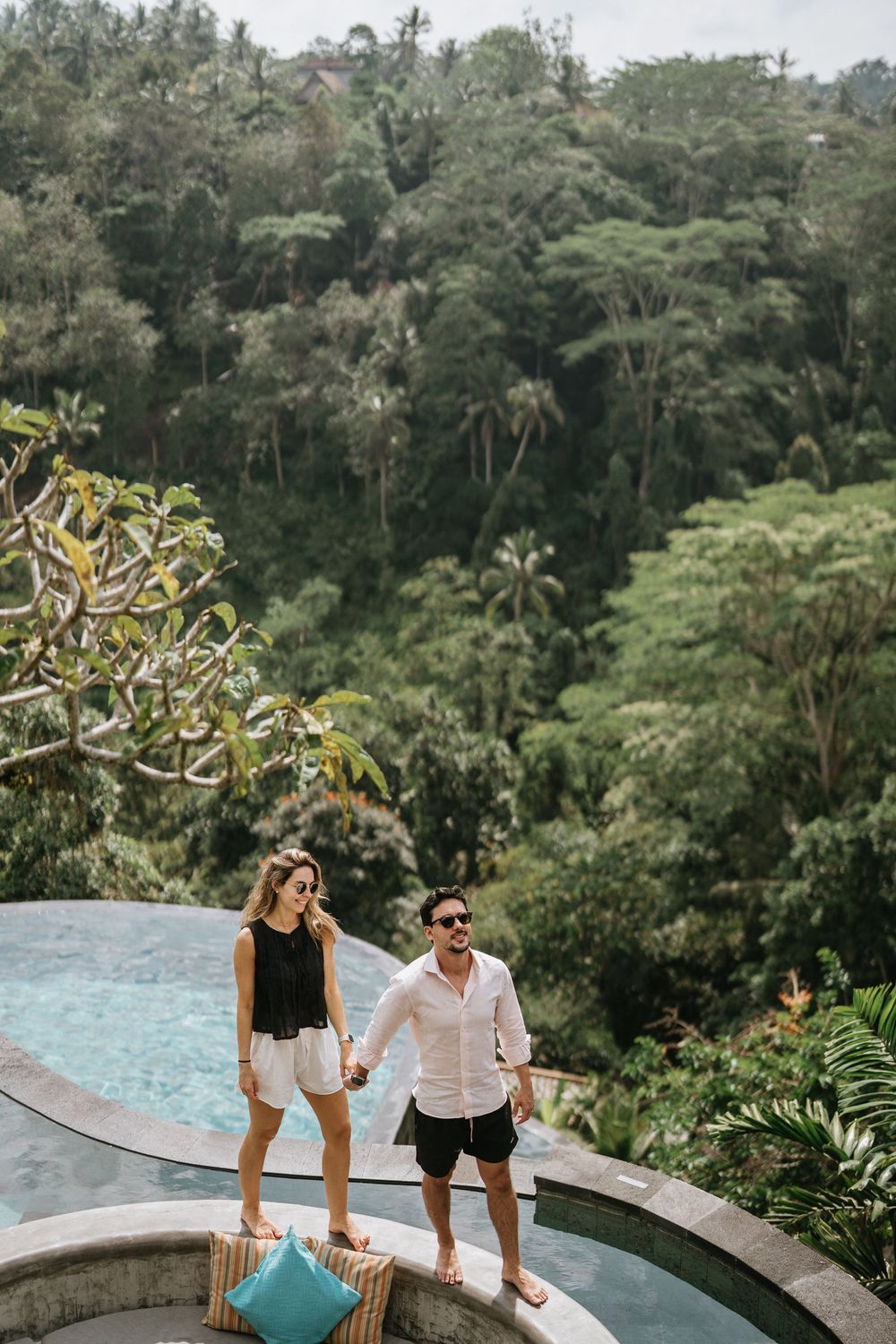 Honeymoon couple photography in Bali at a luxury resort